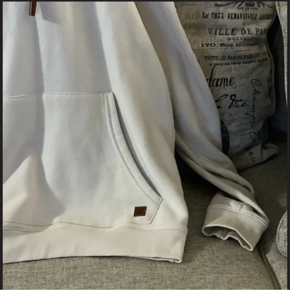 Awesome quality - Men's Cream Hoodie Sweater from the brand Fundamental Coast - Picture 4 of 4